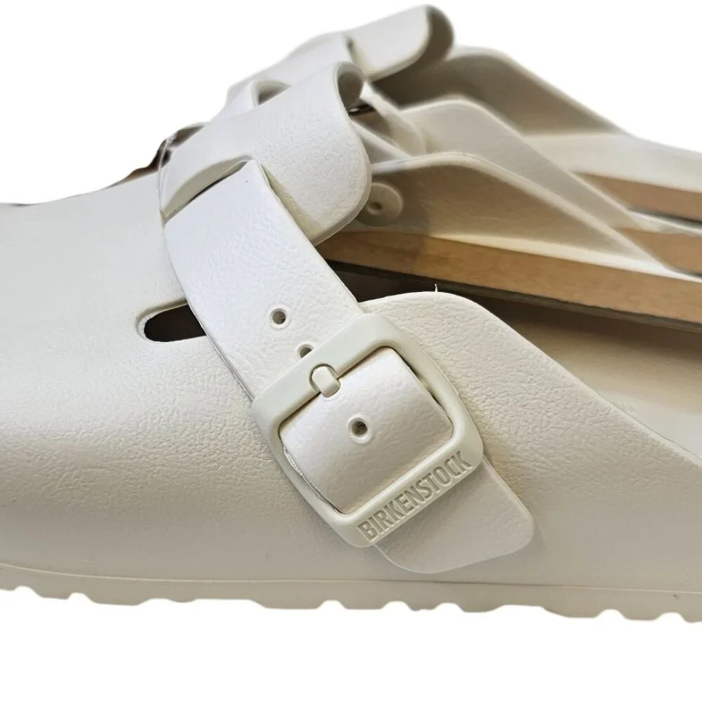 Birkenstock Womens Boston Eva Clogs, Mules, Slip On, Narrow, White, Size 10, NWT - Picture 6 of 6